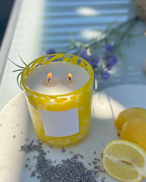 DOUBLE WICK PRINT JAR